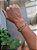 Pulseira Bracelete Dourado Brilho Prata - Imagem 2