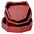 Zocalocador de Borracha Kit Vermelho Escuro com 3 Formas ( P, M e G) - Preven - Imagem 1