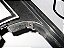 Kit aro cromado do console com coifa de courvin preto - Imagem 5