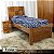 Cama Solteiro de Madeira Xadrez Lisa - Imagem 2