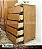 Cômoda de Madeira 05 Gavetas puxador Cava - Imagem 2