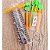 KIT PRENDEDOR P  EMBALAGENS C 5 PCS - 12.7X4CM TOP 1252 - Imagem 1