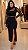 Vestido Mídi Preto Manga longa detalhe em tule /Tamanho Único - Imagem 1