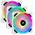 Cooler Fan Corsair iCUE LL120 RGB 3in1, White, 3x120mm - Imagem 1