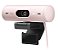 Webcam Logitech Brio 500, UltraWide, com Microfone, 1080p - Rosé - Imagem 1