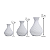 Kit 3 Vasos Decorativos Branco – Design Espiral Moderno - Imagem 2
