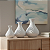 Kit 3 Vasos Decorativos Branco – Design Espiral Moderno - Imagem 1