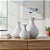 Kit 3 Vasos Decorativos Branco – Design Espiral Moderno - Imagem 4