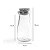 Mini Leiteira de Vidro 110ml com Tampa de Rolha - 01 unidade - Kafe Embalagens - Imagem 2