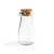 Mini Leiteira de Vidro 110ml com Tampa de Rolha - 01 unidade - Kafe Embalagens - Imagem 1