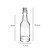 Mini Garrafa de Vidro 50ml com Tampa de Rolha - 01 unidade - Kafe Embalagens - Imagem 2