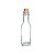 Mini Garrafa Quadrada de Vidro 20ml com Tampa de Rolha - 01 unidade - Kafe Embalagens - Imagem 1