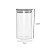 Pote de Vidro Hermético com Tampa de Bambu 200ml 12x5cm - 01 unidade - Kafe Embalagens - Imagem 2