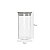 Pote de Vidro Hermético com Tampa de Bambu 150ml 9x5cm - 01 unidade - Kafe Embalagens - Imagem 2