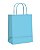 Sacola de Papel Colorida 17.5x8.5x21.5cm  Com 10 Unidades Azul Bebe - Imagem 1