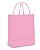 Sacola de Papel Colorida 17.5x8.5x21.5cm  Com 10 Unidades Rosa Bebe - Imagem 1