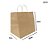 Sacola De Papel Kraft Fundo Largo Delivery 5898 (20x15x25cm) Com 10 unidades Kafe Embalagens - Imagem 2