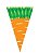 Cone Cenoura Páscoa 14x23cm - 20 unidades - Kafe Embalagens - Imagem 1