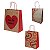 Sacola de Papel Kraft Estampas Decorada Love 10 unidades Kafe Embalagens - Imagem 1