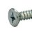 Parafuso Auto-atarraxante 4.8 X 45 Phillips Chata Zincado Branco 100 Unidades - Imagem 2