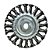 Escova de Aço Trançado Circular com Rosca M14x115mm - 2703 - Berwanger - Imagem 1