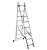 Escada Extensiva Alumínio 2x9 Degraus - Vonder - Imagem 1