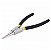 Alicate para Anel Externo Bico Reto 9 Pol. 228mm - 3662230000 - Vonder - Imagem 1