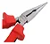 Alicate Bico Meia Cana Reto 8 Pol. Tipo Telefone Gedore Red - Imagem 2