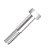 Parafuso Sextavado M8x65 Rosca Parcial Ma 8.8 Zincado Branco - 100 Unidades - Imagem 1