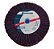Roda Pg de Lixa Mista com Rosca M14x100x50mm Grão 80 - 1305 - Berwanger - Imagem 1