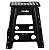Banqueta Plástica Dobrável Preta Altura 450mm - 3540045002 - Vonder - Imagem 2