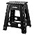 Banqueta Plástica Dobrável Preta Altura 450mm - 3540045002 - Vonder - Imagem 3