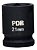 Soquete Curto de Impacto 1/2 Pol. 21mm 38mm - Pro-1221c - Pdr - Imagem 1