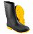 Bota de Pvc Preta com Solado Amarelo Cano Médio Sem Forro 39 - 7075390000 - Vpmder - Imagem 1