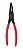 Alicate para Anéis Interno Bico Reto 185mm - R27704061 - Gedore Red - Imagem 3