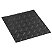 Piso de Borracha Antiderrapante Tipo Diamante 2,5mm Preto - Metro - 8031250000 - Vonder - Imagem 2