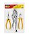 Kit de Ferramentas com Alicate de Pressão 10 Pol. Alicate Corte Diagonal 6 Pol. e Alicate Bico Meia Cana 6 Pol. - 43409111 - Tramontina Master - Imagem 1