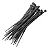 Abraçadeira de Nylon Preta 100mm X 2,5mm com 100 Peças - 2809010025 - Nove54 - Imagem 2