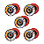 Kit 5 Discos Flap Cerâmico 115mm Grão 40 4.1/2 Berwanger - Imagem 1