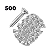 Parafuso Autoatarraxante 3,5x25mm Phillips Chata Inox 500un - Imagem 1