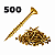 Parafuso Chipboard 5,0x45mm Phillips Madeira 500 Unidades - Imagem 1