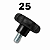 Kit 25 Manipulo 1/2x25 Bsw 12 Macho 6040 - Imagem 1