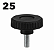 Kit 25 Manipulo M6x50 Macho 2013 - Imagem 1