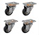 Kit 4 Rodizio Giratorio 1-5/8 Pol Pvc - Imagem 1