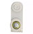 4 Roldanas Carrinho Mini 1122m Trilho1030  Branco - Imagem 1