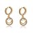 Brinco Argola Cravejado Smile - Imagem 1