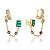Brinco Ear Hook Cravejado - Imagem 1
