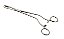Pinça Cheron 24cm Para Assepsia e Curativo Uterino - Vital Gold - Imagem 1