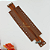 Fecho zíper níquel - caramelo - 20cm - Imagem 1