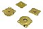 Botão imantado dourado 18 mm - para costura - Imagem 1